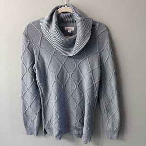Calvin Klein Turtle Neck Sweater Women’s Size Medium Dusty Blue